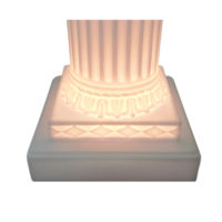 White Plastic Light Base, 3 Inch