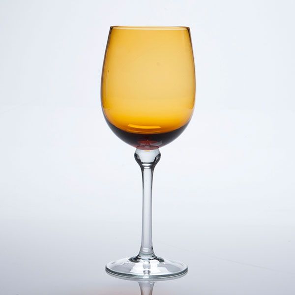 amber 16 ounce wine glass