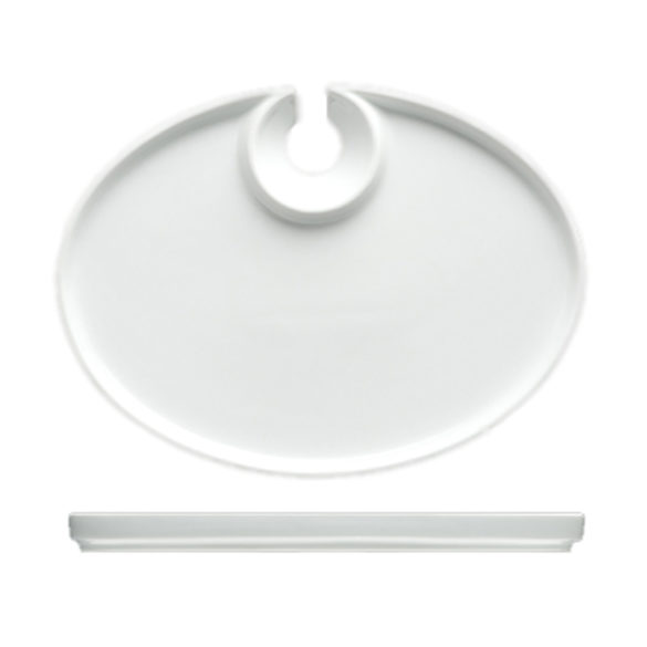 oval cocktail plate