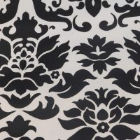 Black and White Baroque Satin