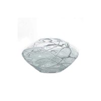 Twirl Bowl, Clear/White, 10"x6"