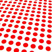 Red on White Polka Dot
